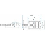 Menghină de banc KANCA 19,4 x 15,7 x 6,5 cm Burghiu