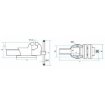 Menghine de banc și de tâmplărie KANCA Castillo Mini 75 mm 18,6 cm