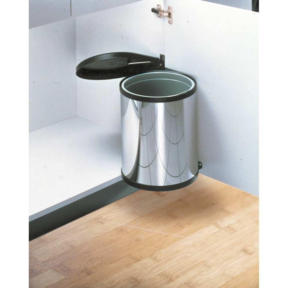 Pubelă Hailo Compact-Box Oțel 15 L Negru Gri Integrabil