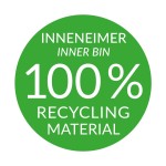 Pubelă Hailo Compact-Box Oțel 15 L Negru Gri Integrabil