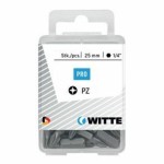 Set biți WITTE Pozidriv PZ1 25 Unități 25 Piese