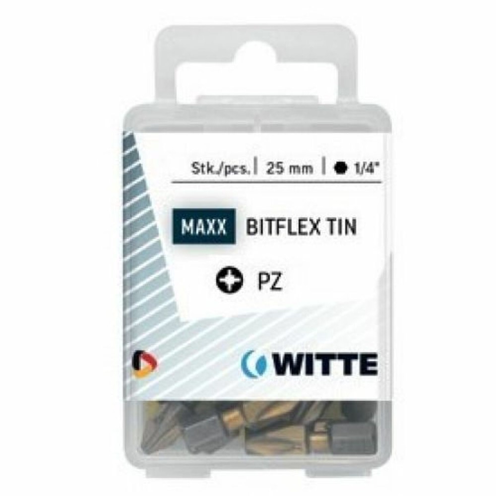 Set biți WITTE PZ 1 BITFLEX TIN Pozidriv PZ1 5 Unități