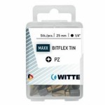 Set biți WITTE PZ 2 BITFLEX TIN Pozidriv PZ2 5 Unități