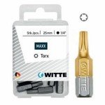 Set biți WITTE TX Torx 5 Unități