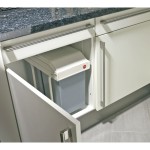 Pubelă Hailo Multi-Box duo L Alb Gri Crem Oțel Plastic 2 sertare 14 L Integrabil (2 Unități)