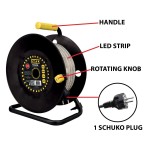 Benzi LED Stak 185 W 15 m Lumină LED 4000 K Negru Transparent