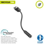 Adaptor USB-C la Jack 3.5 mm Muvit for Change JDS-C35 Negru