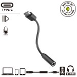 Adaptor USB-C la Jack 3.5 mm Muvit for Change JDS-C35 Negru