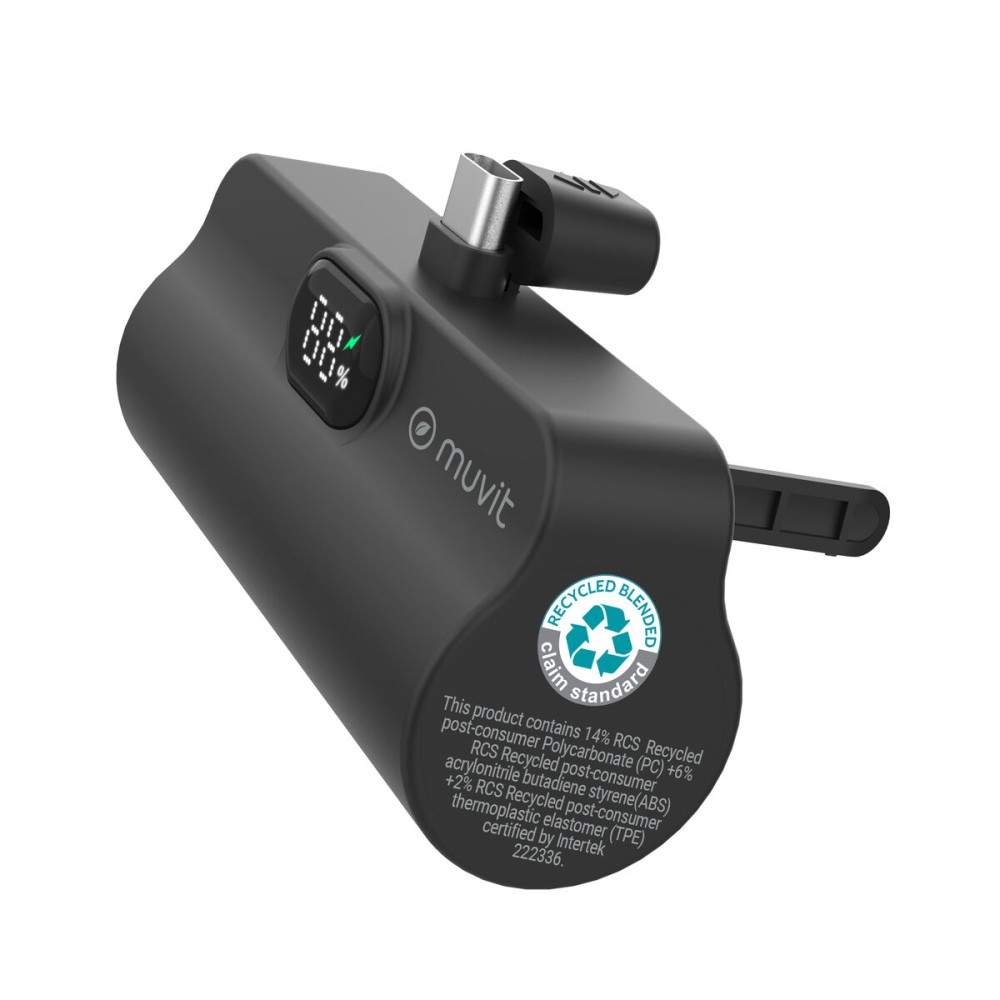 Powerbank Muvit for Change DP53D-R-PD Negru 5000 mAh