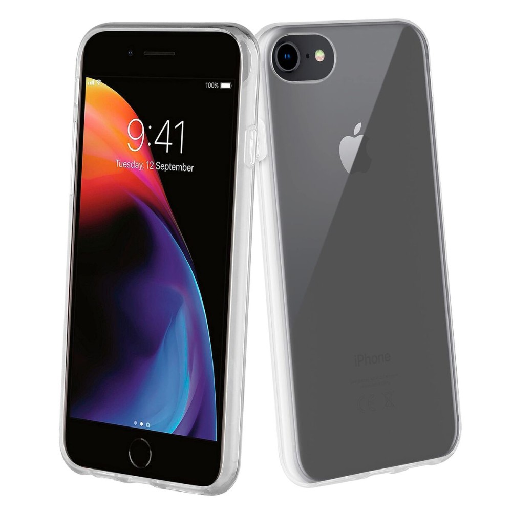 Husă pentru Mobil Muvit iPhone 7 | iPhone 8 | iPhone SE 2020 Negru Transparent iPhone SE