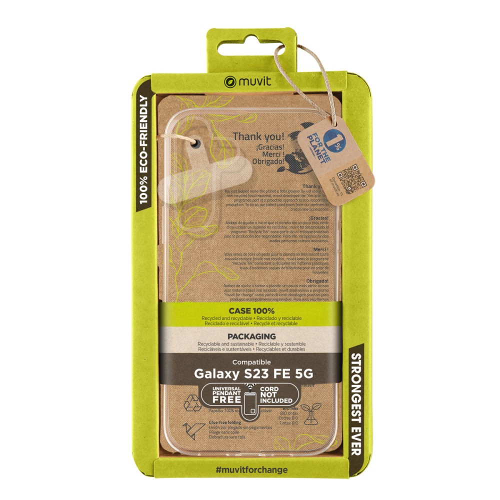 Husă pentru Mobil Muvit for Change Galaxy S23 FE 5G Transparent Samsung Galaxy S23 Ultra