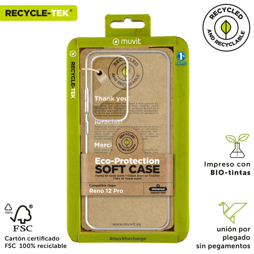 Husă pentru Mobil Muvit for Change Oppo Reno 12 Pro
