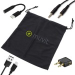 Căști Bluetooth Muvit ANC-H90 BLACK