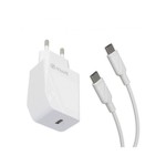 Încărcător de Perete + Cablu USB-C Muvit Alb 20 W