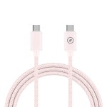 Încărcător de Perete + Cablu USB-C Muvit for Change  Glass GaN Roz