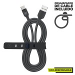 Cablu USB la Lightning Muvit for Change Negru 1,2 m