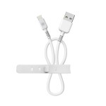 Cablu USB la Lightning Muvit for Change Alb
