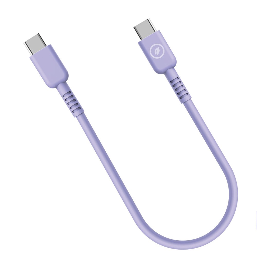 Cablu USB-C la USB-C Muvit for Change Lavandă 0,2 m