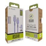 Cablu USB-C la USB-C Muvit for Change Lavandă 0,2 m