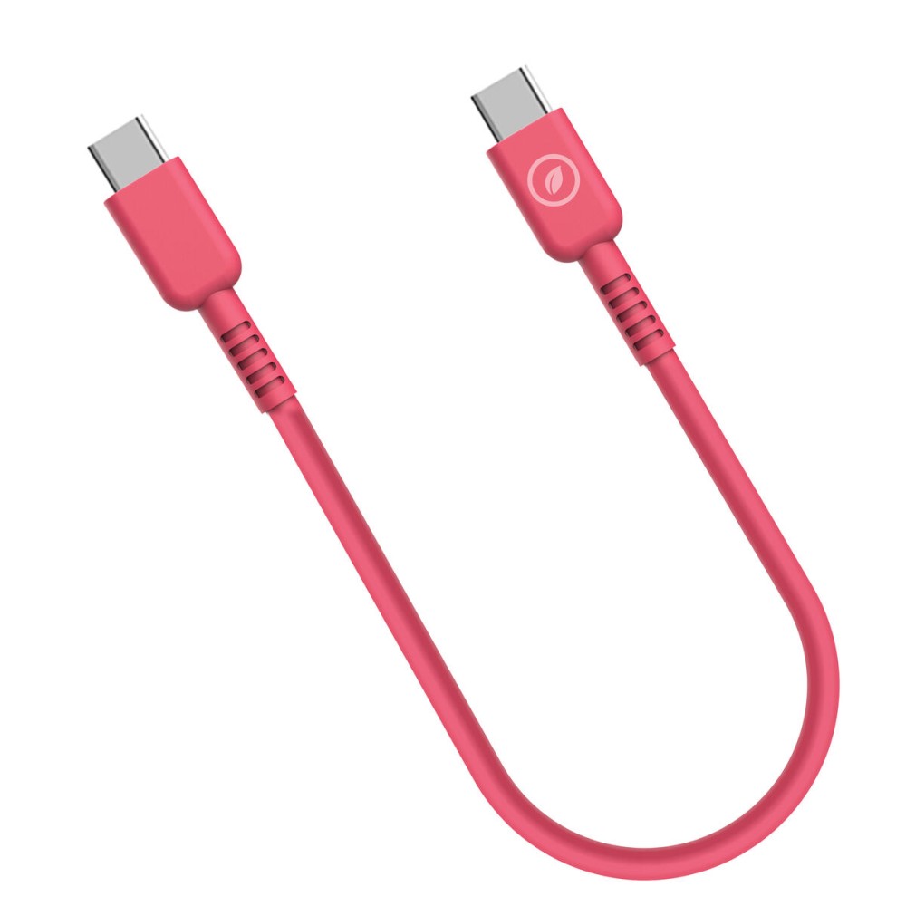 Cablu USB-C la USB-C Muvit for Change Magenta 0,2 m