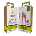 Cablu USB-C la USB-C Muvit for Change Magenta 0,2 m