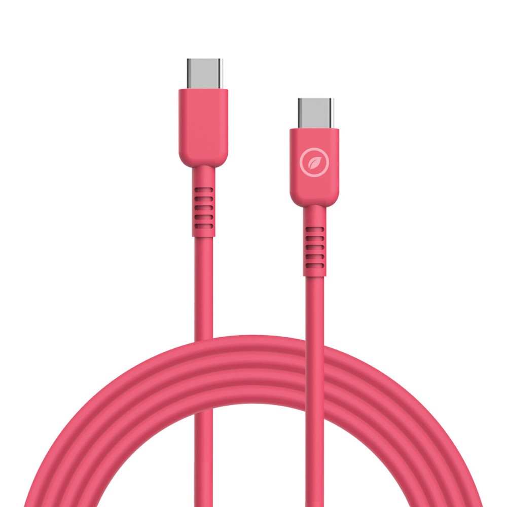 Cablu USB-C la USB-C Muvit for Change Magenta 1,2 m