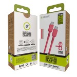 Cablu USB-C la USB-C Muvit for Change Magenta 1,2 m