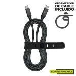Cablu USB-C la USB-C Muvit for Change Negru 1,2 m