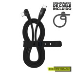 Cablu USB-C la USB-C Muvit for Change Negru 1,2 m