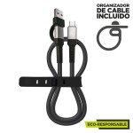 Cablu USB A la USB-C Muvit for Change Negru