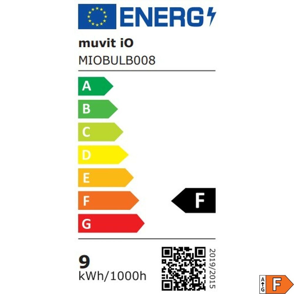 Bec Inteligent Muvit 8,5 W E27 2700 K 6500 K 800 lm Wi-Fi LED Alb