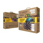 Benzi LED Muvit iO Negru 30 cm 3 m