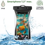 Husă Acvatică Myway Floating Negru Universal 7,2" (7")