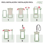 Husă Acvatică Myway Floating Roz Universal 7,2" (7")