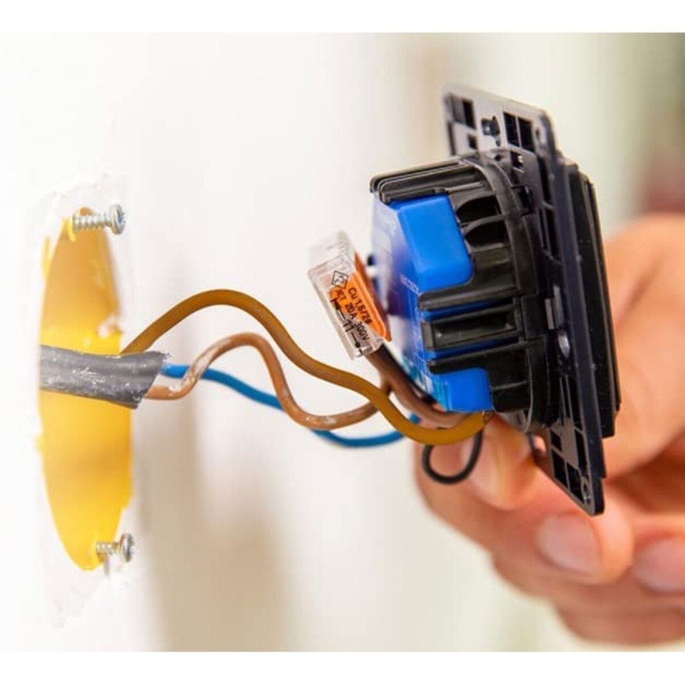 Întrerupător lumină Shelly WS4 BLACK Negru