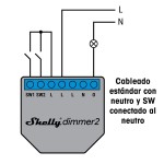 Modul comutator Wi-Fi Shelly Dimmer 2 240 V 2 A
