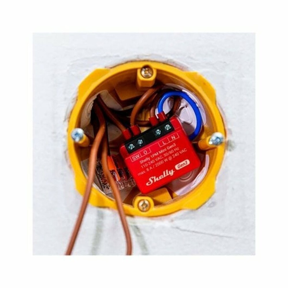 Modul comutator Wi-Fi Shelly Mini 1PM Gen3 Bluetooth Wi-Fi Bluetooth 4.2