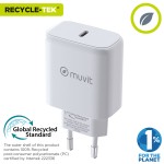 Încărcător de Perete Muvit SN-TC650AD1E45A Alb 45 W