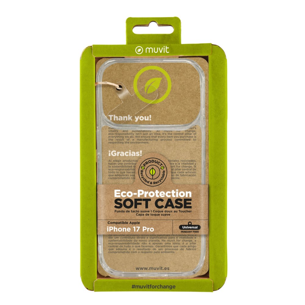 Husă pentru Mobil Muvit for Change iPhone 17 Pro Transparent