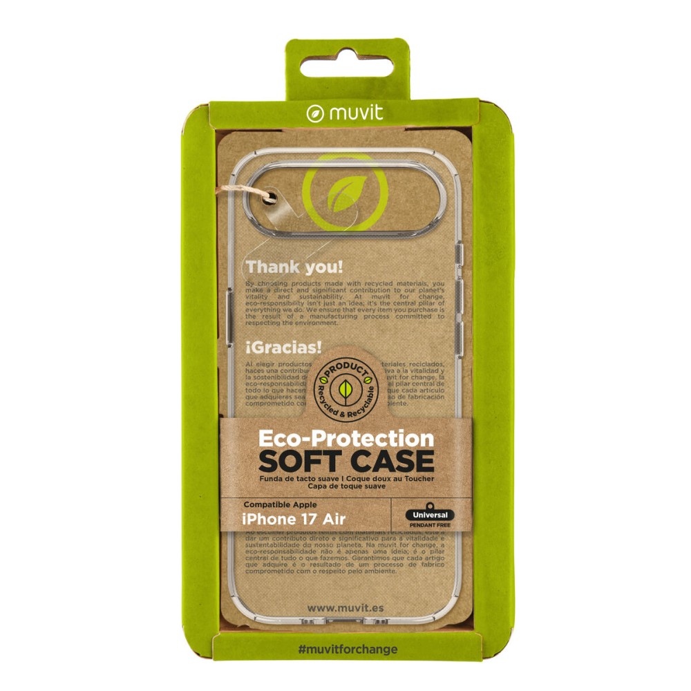 Husă pentru Mobil Muvit for Change iPhone Air Transparent