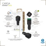 Încărcător USB pentru Mașină Muvit Negru 30 W