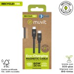 Cablu Magnetic Muvit DC-363C-C Negru 1 m