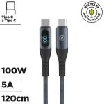 Cablu USB-C la USB-C Muvit MC147-R-A Gri