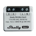 Priză Inteligentă Shelly MINI 1PM GEN3 Bluetooth Wi-Fi Bluetooth 4.2