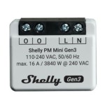 Priză Inteligentă Shelly MINI 1PM GEN3 Bluetooth Wi-Fi Bluetooth 4.2