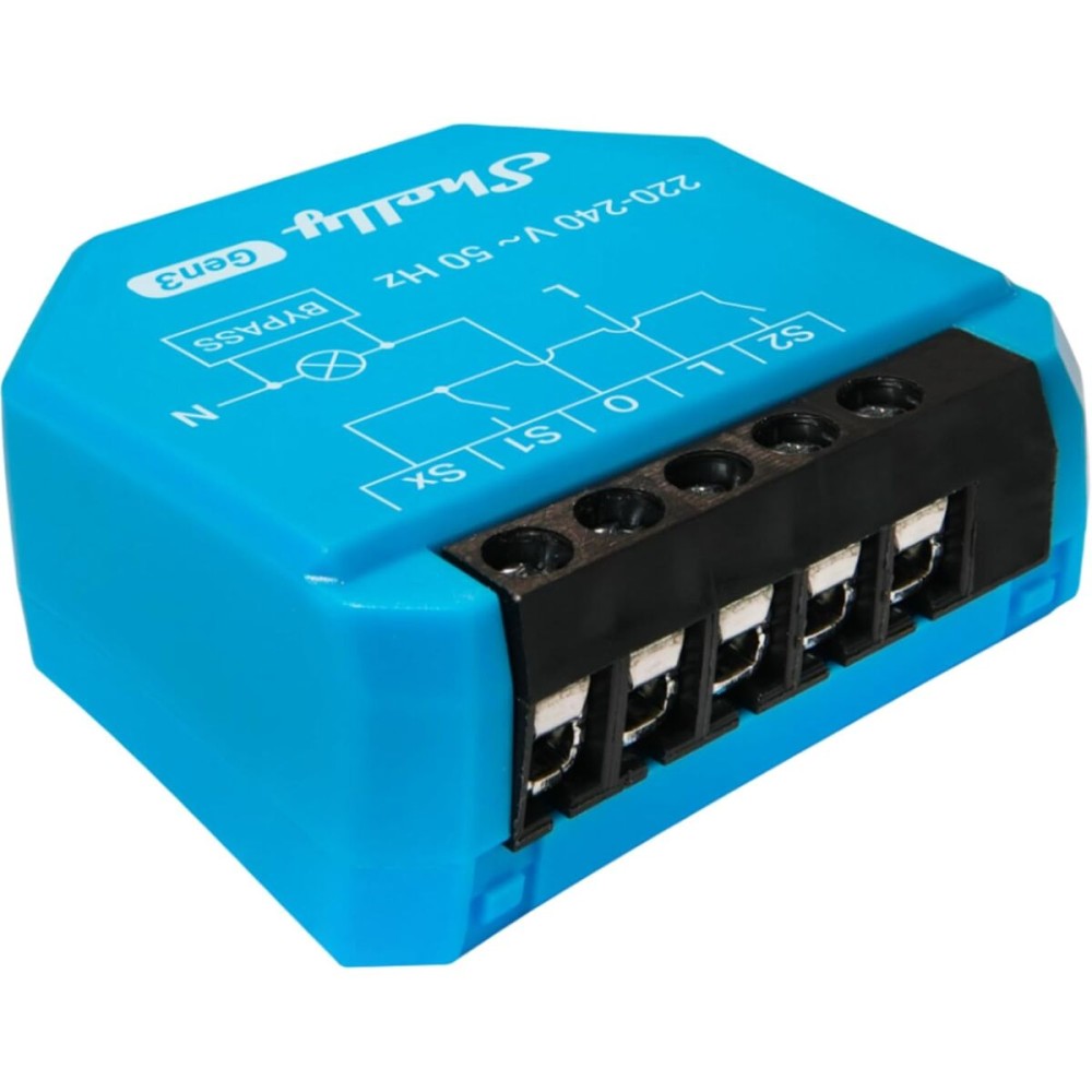 Priză Inteligentă Shelly S3SW-0A2X4EUL Bluetooth Wi-Fi 230 V 16 A