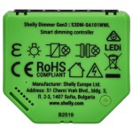 Modul comutator Wi-Fi Shelly Gen 3 220-240 V