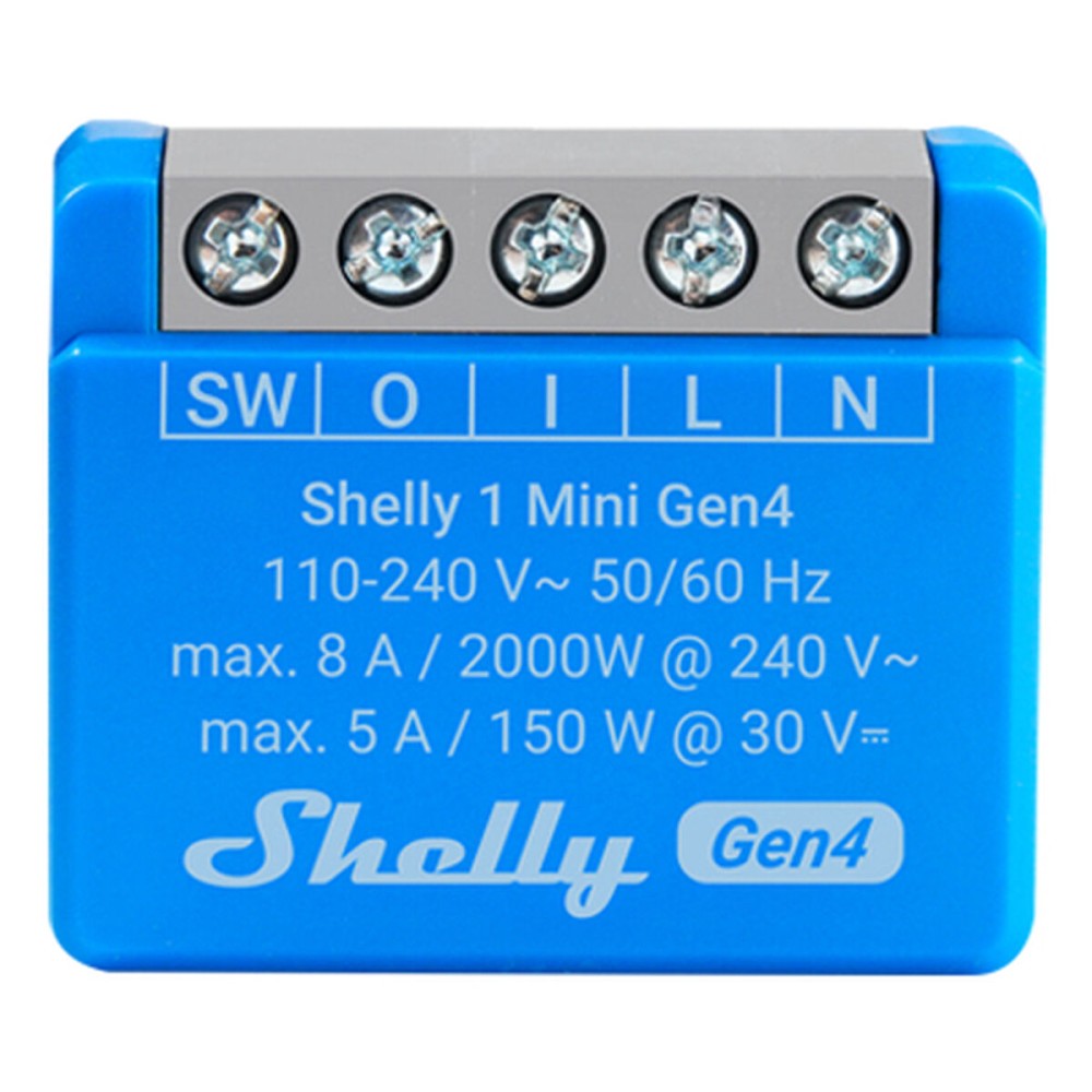 Priză Inteligentă Shelly S4SW-001X8EUU Bluetooth Wi-Fi Bluetooth 5.0