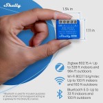 Priză Inteligentă Shelly S4SW-001X8EUU Bluetooth Wi-Fi Bluetooth 5.0