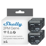 Priză Inteligentă Shelly SHELLY 2PM GEN4 X4 Wi-Fi 230 V 10 A (4 Unități)